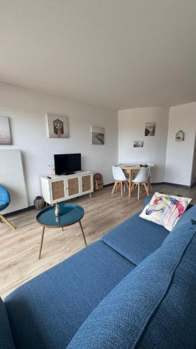 Posezení v ubytování Beau Front de mer cosy accès direct plage St aubin sur mer