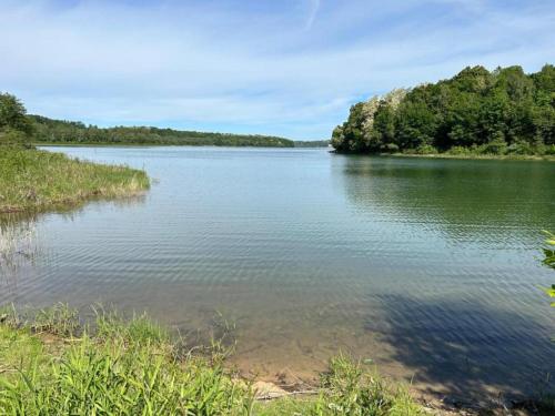 a view of a large body of water at Holiday Home in Dobczyce near Ski Lift in Dobczyce