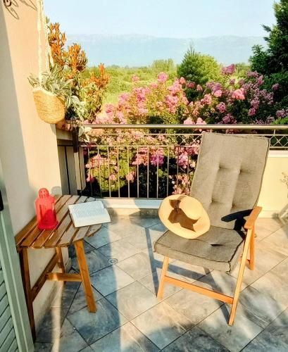 Balkoni atau teres di Romantic loft