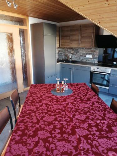Η κουζίνα ή μικρή κουζίνα στο Appartement Himmelblick