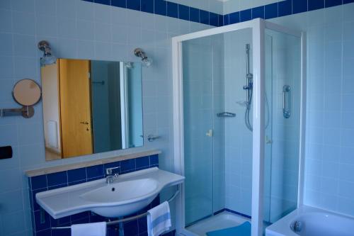 Koupelna v ubytování Hotel Villa Selene
