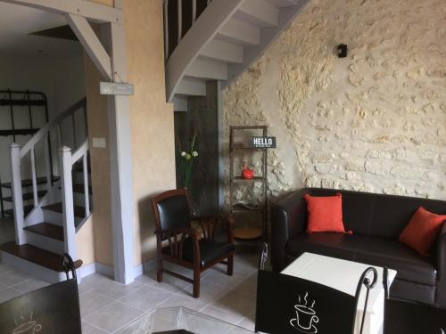 Posezení v ubytování Gite Les petits balcons