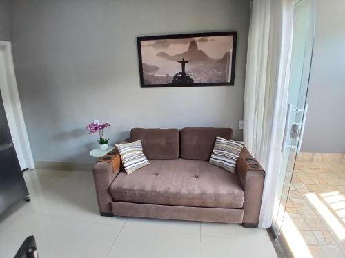 Χώρος καθιστικού στο Casa c AR - condominio prox Parkshopping Campo Grande