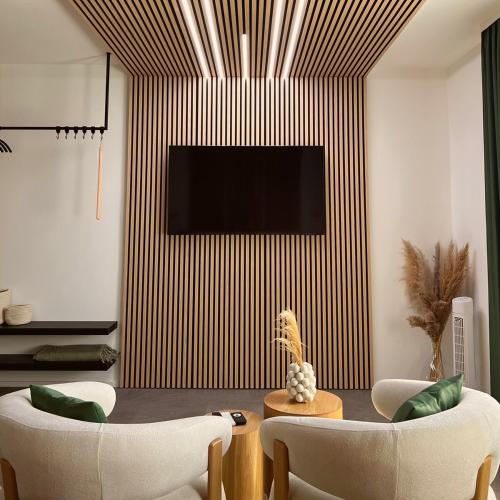 TV a/nebo společenská místnost v ubytování Apartment in zentraler Lage