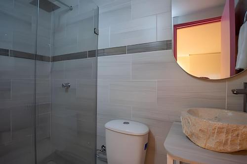 Koupelna v ubytování Marmulata Rooms