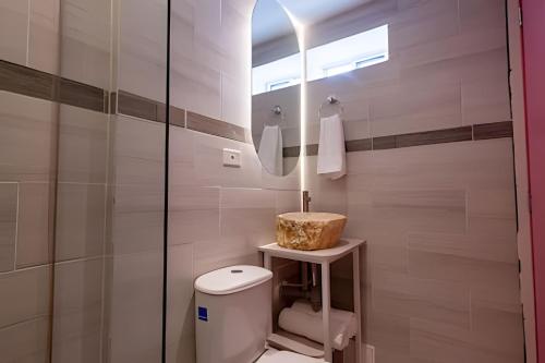 Koupelna v ubytování Marmulata Rooms