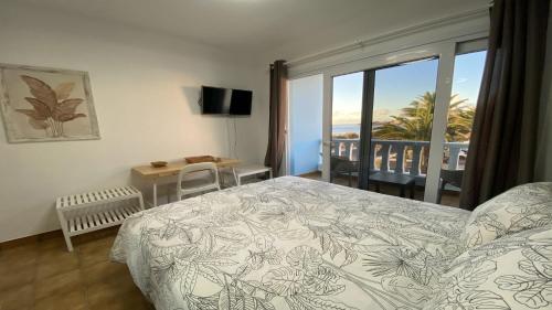 Katil atau katil-katil dalam bilik di Apt. El Molino Azul 6A