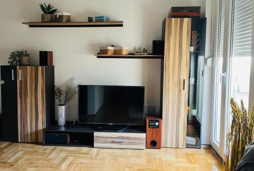 TV a/nebo společenská místnost v ubytování Fabian Apartmani