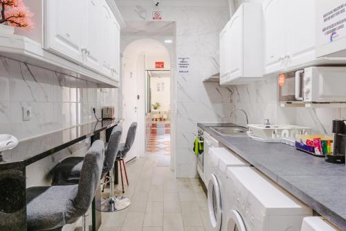 Cuisine ou kitchenette dans l'établissement Apartamento Sebastian