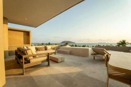 Ruang duduk di Anera Villas