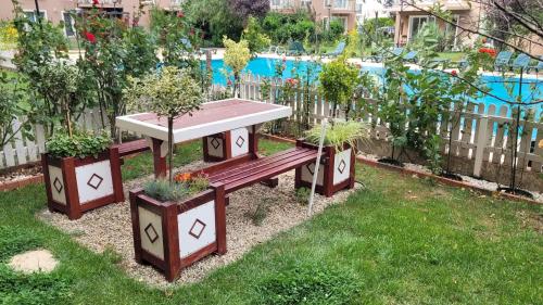 Κήπος έξω από το Cosmopolis - ap cu gradina si piscina