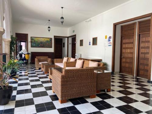 Χώρος καθιστικού στο Hotel Misión Campeche