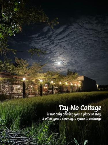a sign that says try no coffee at night at Tzy-No Cottage Yogyakarta in Balong