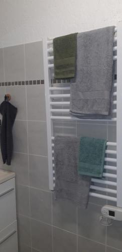 Koupelna v ubytování Charmant T2 avec Mezzanine La Marina Les Trois-Ilets