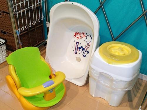 a toy toilet with a monkey sticker on it at Kumamoto - House - Vacation STAY 83489 in Kumamoto