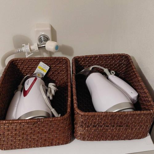 two wicker baskets with a computer mouse in it at DAVID NO YAKATA - Vacation STAY 16849v in Yufuin