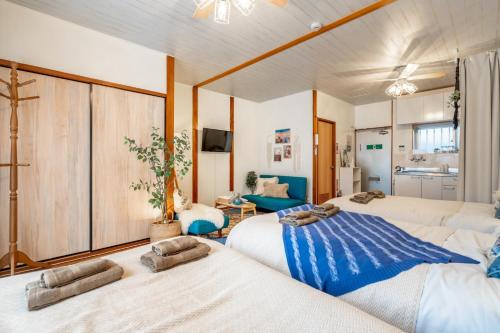 Postel nebo postele na pokoji v ubytování Taira Apartment 3F - Vacation STAY 92919