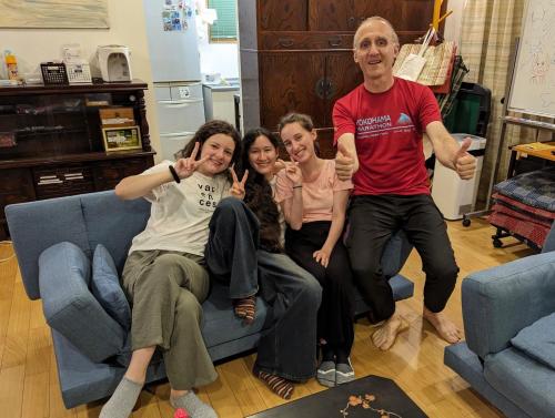 a group of people sitting on a couch at guest house Ki-zu - Vacation STAY 96116v in Nishio