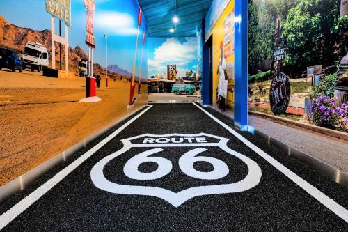 a road sign on the floor of a building at STEP by STEP - Vacation STAY 25753v in Kanayama