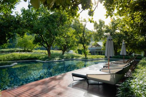 Bazén v ubytování The Peri Hotel Khao Yai nebo v jeho okolí