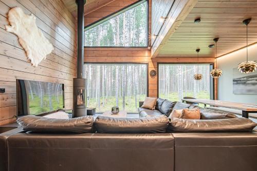 Et opholdsområde på Villa Tieva B Ski-in Ski-out by Aavalevi