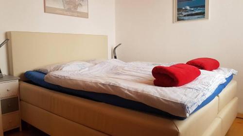 Ein Bett oder Betten in einem Zimmer der Unterkunft Chalet Bergfriede