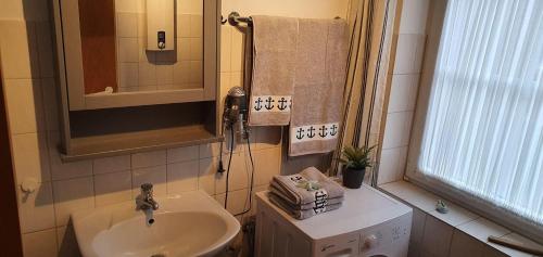 Koupelna v ubytování Kaept-n-Hook