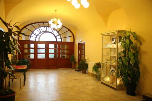 The lobby or reception area at Hotel Tynec