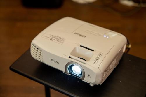 a toaster sitting on top of a table at Log House Kizuki - Vacation STAY 62486v in Tsuru 