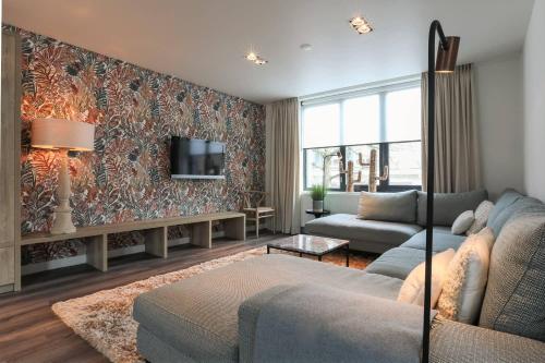 Posezení v ubytování Hello Zeeland - Apartment Noordstraat 3