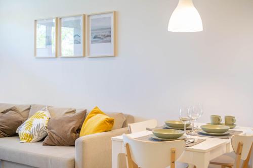 Χώρος καθιστικού στο Acogedor apartamento loft a 15 minutos del centro