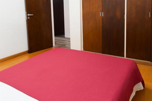 a room with a pink rug on the floor at Casa a 50m del mar, 2 hab en Isla Vigía in Barrio Félix U Camet