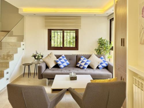 Posezení v ubytování Capri - Duplex 3-BR in Faraya