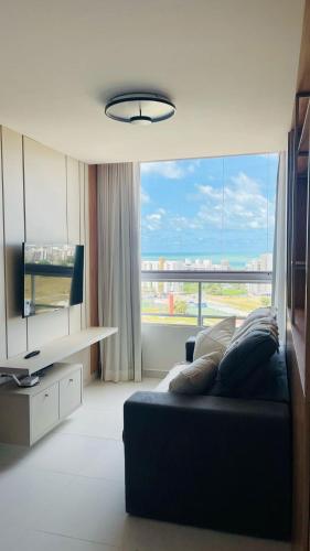 Posezení v ubytování (1501)Vista Mar - Apto2 Qtos-Suíte -João Pessoa PB