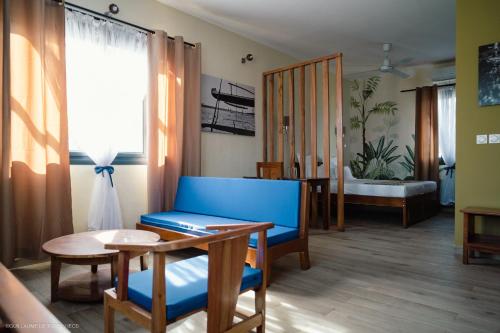 Χώρος καθιστικού στο Hôtel & Restaurant d'application Don Bosco