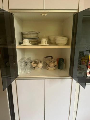 Η κουζίνα ή μικρή κουζίνα στο Homestay bukit bayu