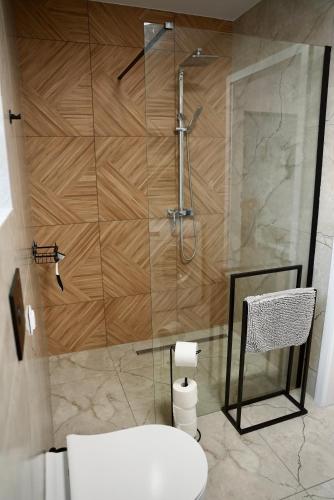 Ένα μπάνιο στο Apartament Murowa