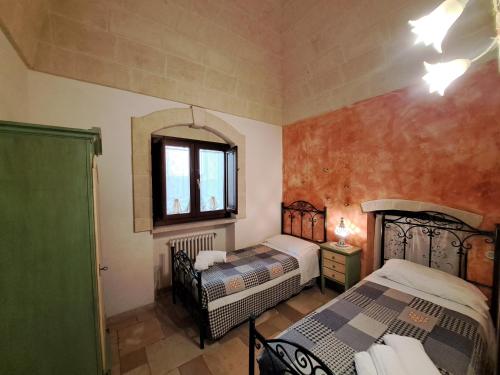 Ένα ή περισσότερα κρεβάτια σε δωμάτιο στο Villa Pugliese