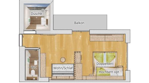 Půdorys ubytování Smarthotel inAlpe