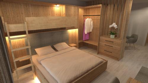 Postel nebo postele na pokoji v ubytování Smarthotel inAlpe