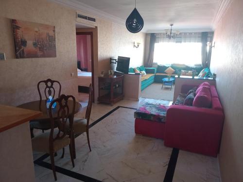 Posezení v ubytování Appartement Tanger Boulevard Centre Ville