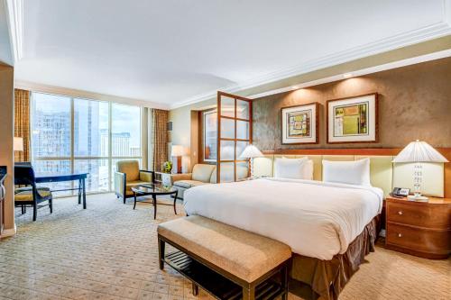 Ένα ή περισσότερα κρεβάτια σε δωμάτιο στο MGM 1-BR Condo by 03821