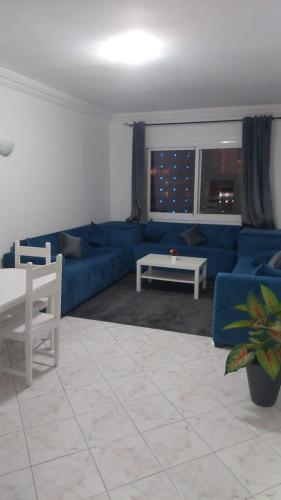 Ruang duduk di Apartment Tanger à côté de la gare TGV