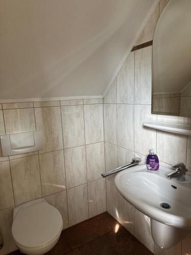 Bilik mandi di Monteurwohnung Polska