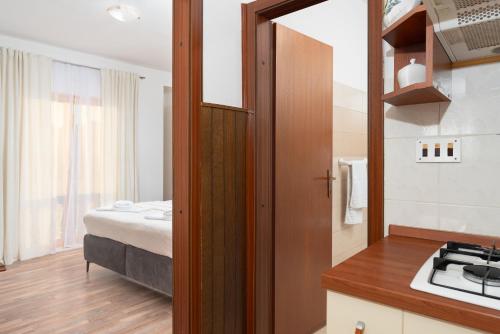 Η κουζίνα ή μικρή κουζίνα στο Apartments Sanja