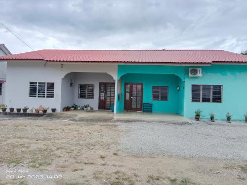 Bygningen som feriehuset ligger i