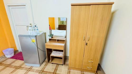 Dapur atau dapur kecil di ปลื้มจิต อพาร์ทเม้น บางใหญ่