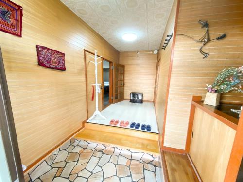 a small room with a sauna in a house at PortFront - Vacation STAY 60869v in Shiraoi