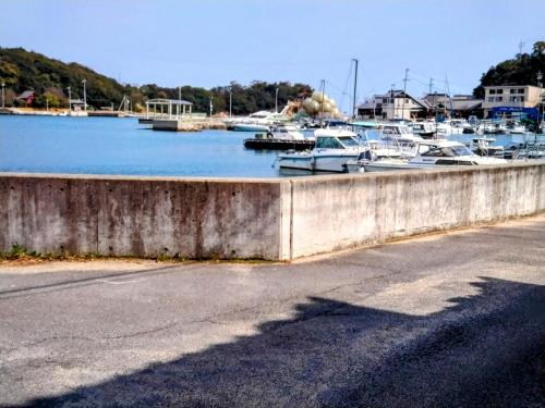 a bunch of boats docked in a marina at Kagawagun - House - Vacation STAY 01716v in Naoshima
