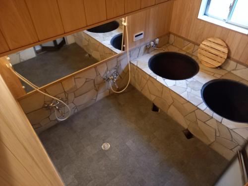 an overhead view of two sinks in a bathroom at Amami - House - Vacation STAY 35269v in Amami